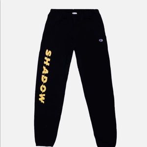 Shadow Hill x Champion Black Sweats